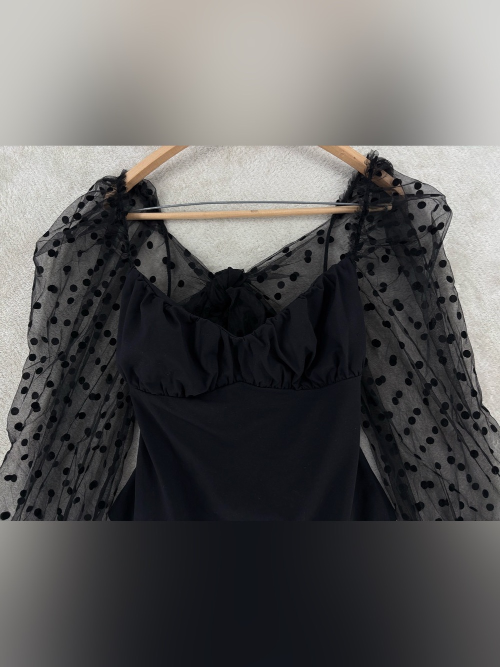 NWT Free People Molly At Midnight Bodysuit, Black - Picture 7 of 16